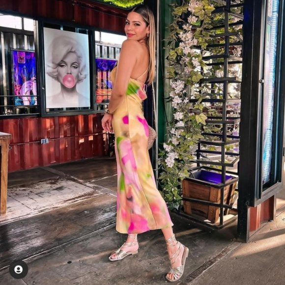 Zara Tie Dye Slip Dress - Picture 13 of 16